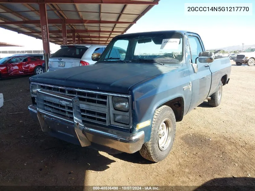 1986 Chevrolet C10 VIN: 2GCCC14N5G1217770 Lot: 40536498