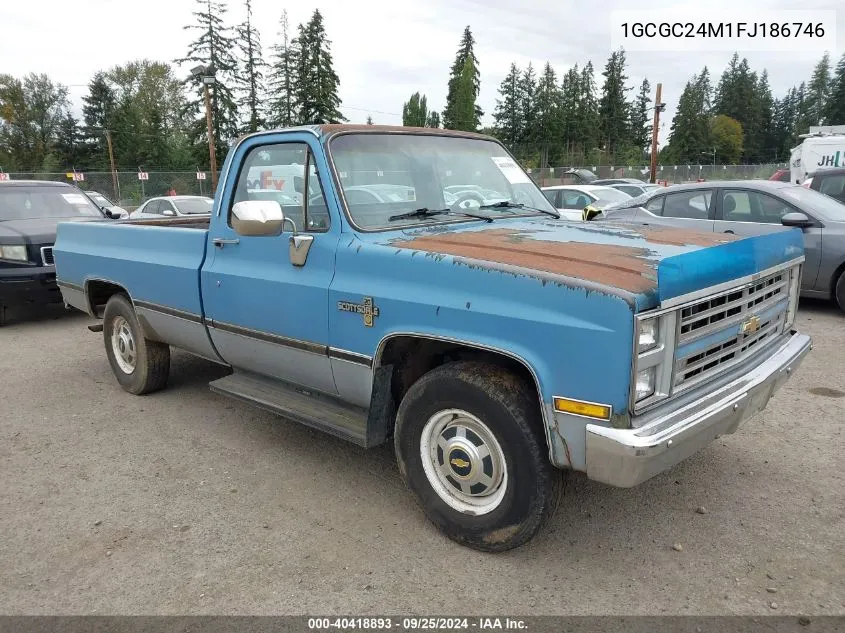 1985 Chevrolet C20 VIN: 1GCGC24M1FJ186746 Lot: 40418893