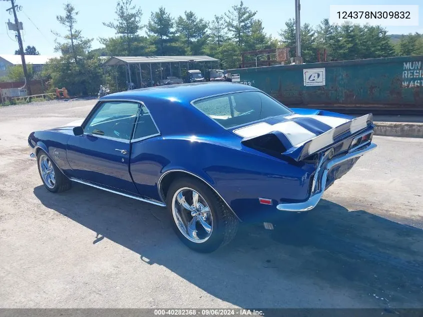 124378N309832 1968 Chevrolet Camaro