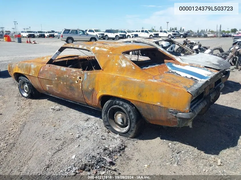 1969 Chevrolet Camaro VIN: 0000124379L503723 Lot: 40217516