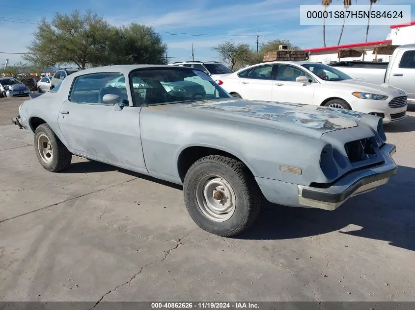 1975 Chevrolet Camaro VIN: 00001S87H5N584624 Lot: 40862626