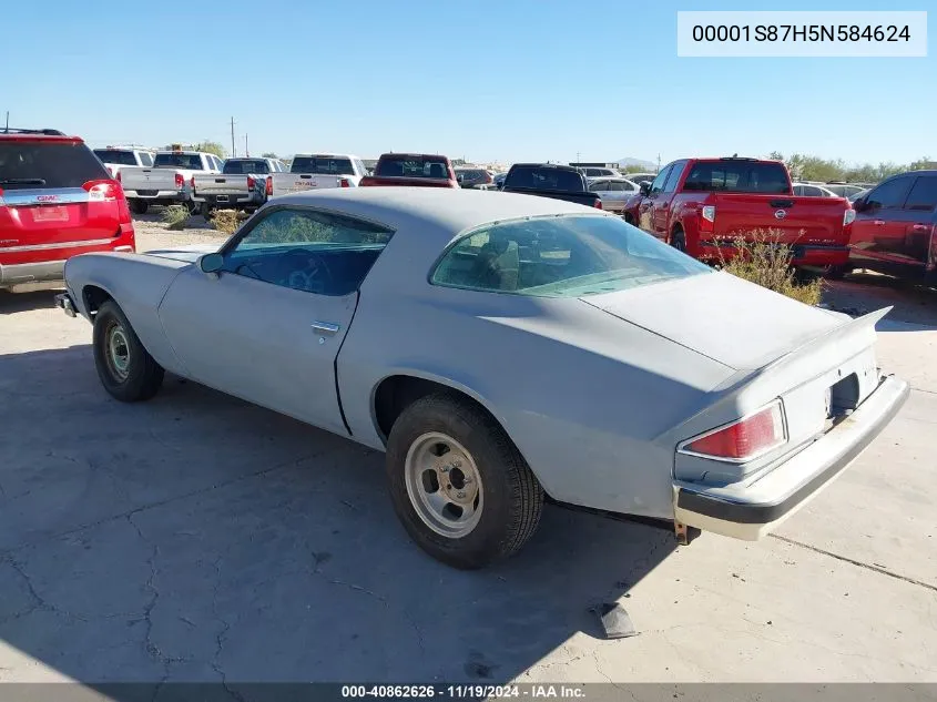 1975 Chevrolet Camaro VIN: 00001S87H5N584624 Lot: 40862626