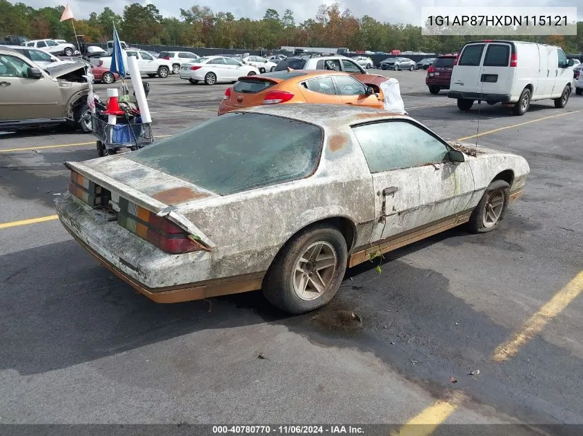 1983 Chevrolet Camaro VIN: 1G1AP87HXDN115121 Lot: 40780770