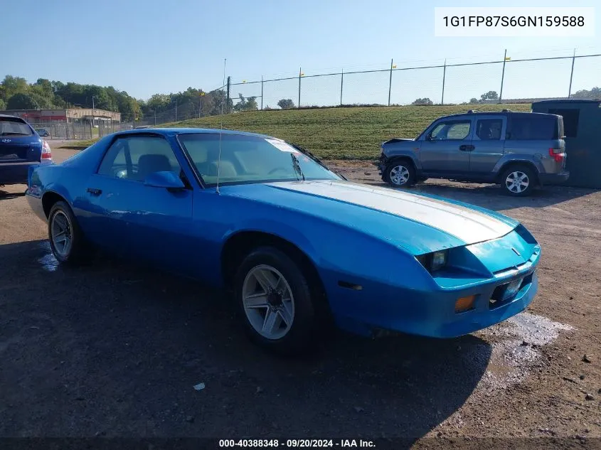 1986 Chevrolet Camaro VIN: 1G1FP87S6GN159588 Lot: 40388348