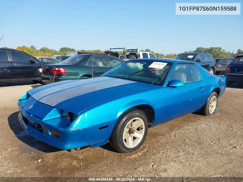 1G1FP87S6GN159588 1986 Chevrolet Camaro