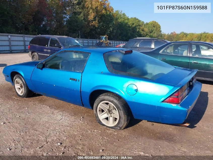 1986 Chevrolet Camaro VIN: 1G1FP87S6GN159588 Lot: 40388348