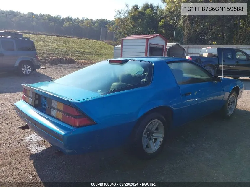 1986 Chevrolet Camaro VIN: 1G1FP87S6GN159588 Lot: 40388348