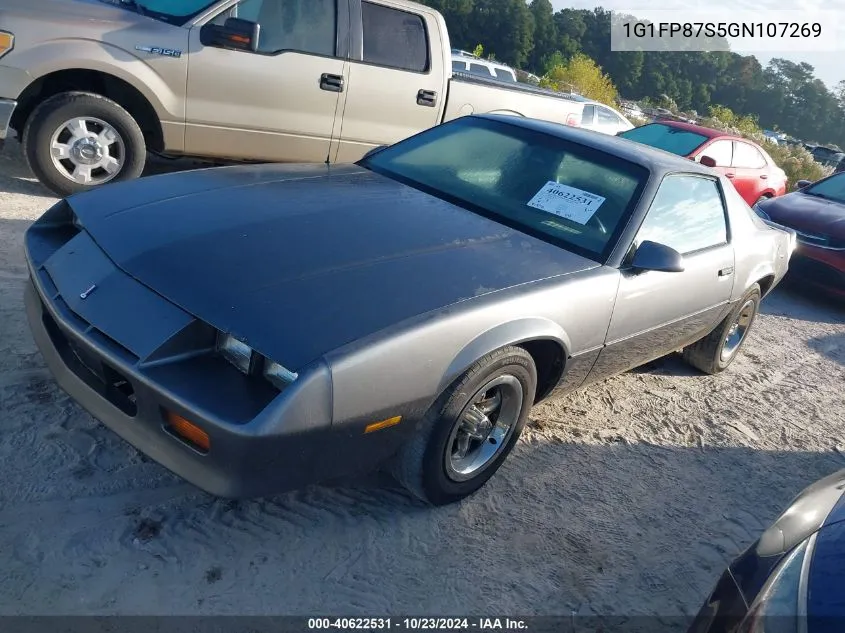 1986 Chevrolet Camaro VIN: 1G1FP87S5GN107269 Lot: 40622531