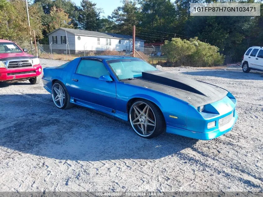 1986 Chevrolet Camaro VIN: 1G1FP87H7GN103471 Lot: 40625887