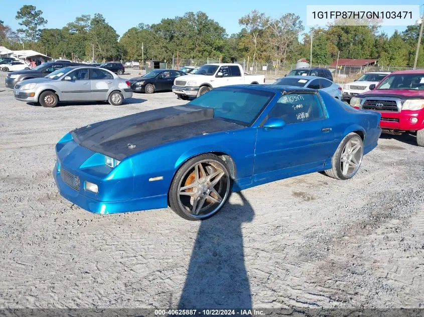 1986 Chevrolet Camaro VIN: 1G1FP87H7GN103471 Lot: 40625887