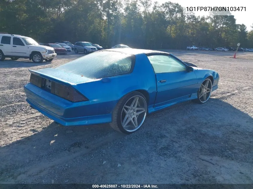 1986 Chevrolet Camaro VIN: 1G1FP87H7GN103471 Lot: 40625887