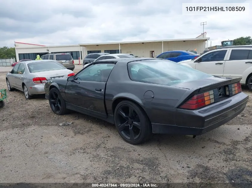 1G1FP21H5HL108509 1987 Chevrolet Camaro