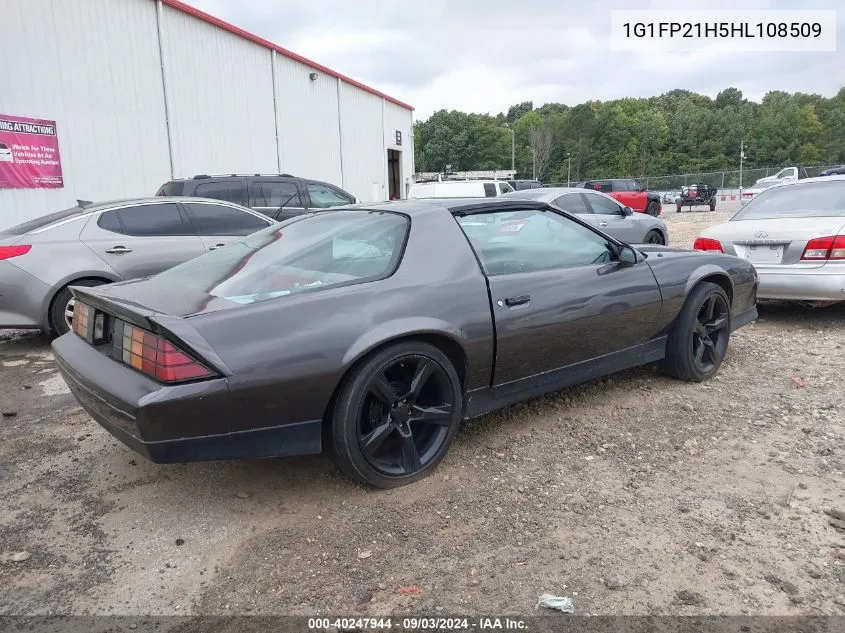 1987 Chevrolet Camaro VIN: 1G1FP21H5HL108509 Lot: 40247944