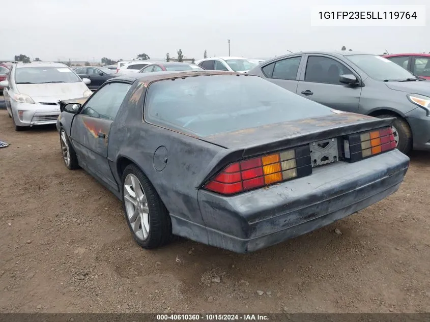 1990 Chevrolet Camaro Rs VIN: 1G1FP23E5LL119764 Lot: 40610360