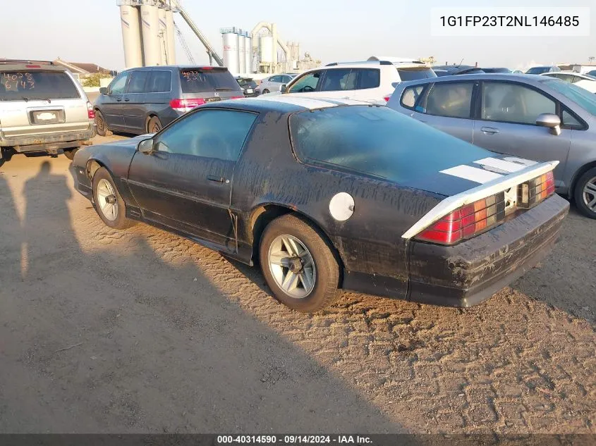 1992 Chevrolet Camaro Rs VIN: 1G1FP23T2NL146485 Lot: 40314590