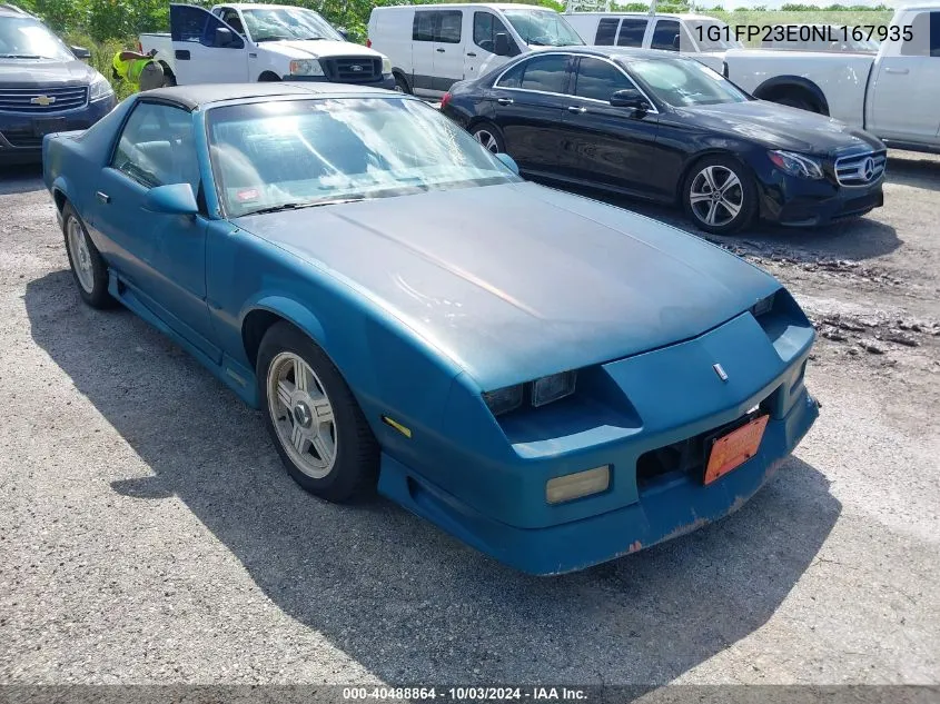 1992 Chevrolet Camaro Rs VIN: 1G1FP23E0NL167935 Lot: 40488864