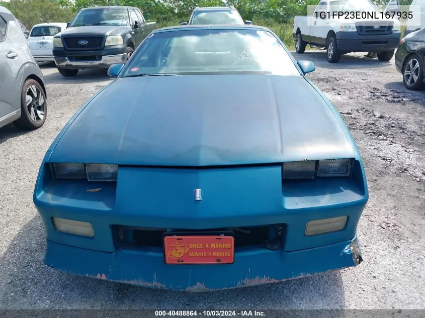 1992 Chevrolet Camaro Rs VIN: 1G1FP23E0NL167935 Lot: 40488864