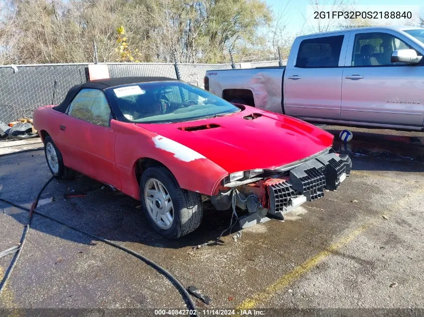 1995 Chevrolet Camaro Z28 VIN: 2G1FP32P0S2188840 Lot: 40842702