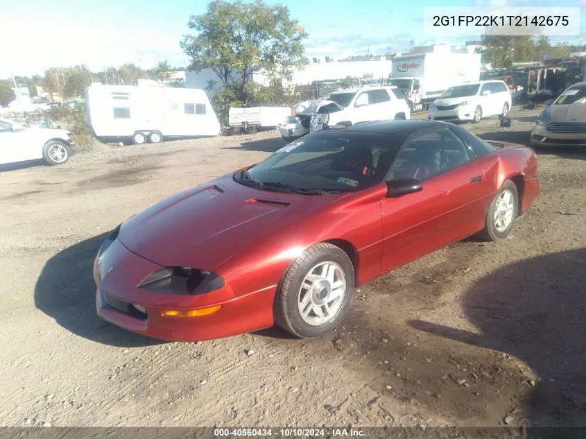 1996 Chevrolet Camaro Rs VIN: 2G1FP22K1T2142675 Lot: 40560434