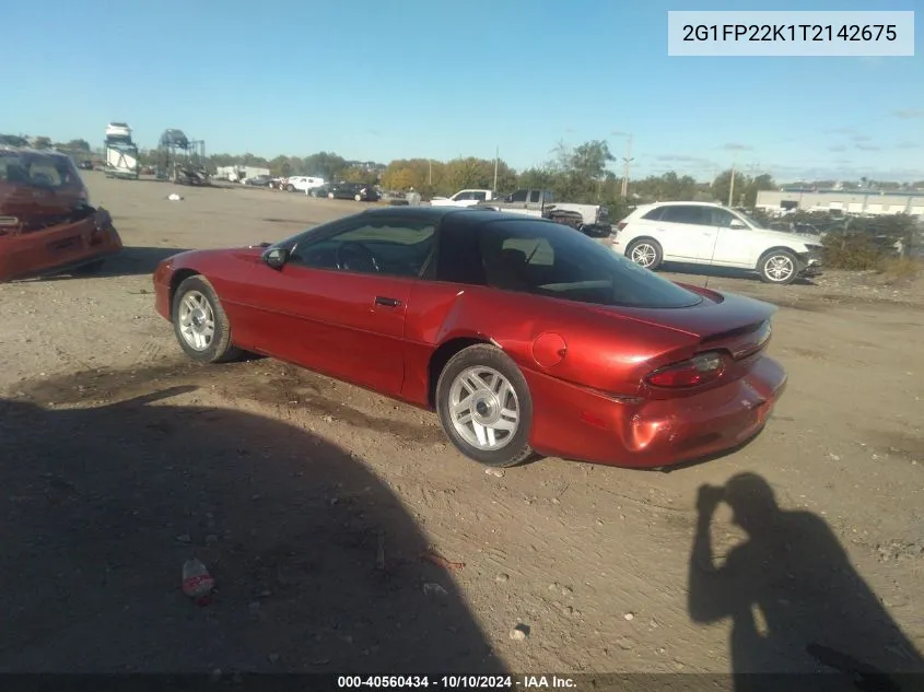 1996 Chevrolet Camaro Rs VIN: 2G1FP22K1T2142675 Lot: 40560434