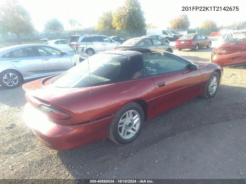 1996 Chevrolet Camaro Rs VIN: 2G1FP22K1T2142675 Lot: 40560434