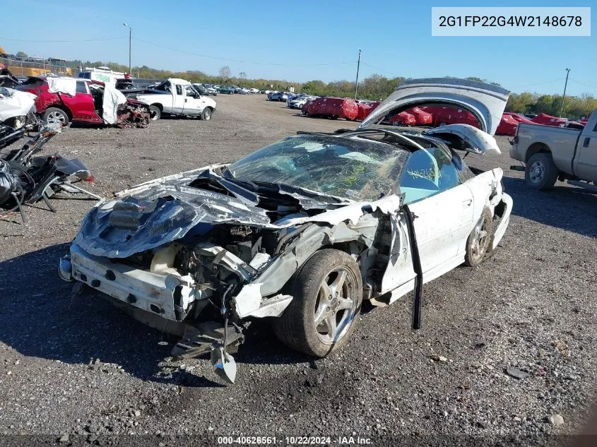 1998 Chevrolet Camaro Z28 VIN: 2G1FP22G4W2148678 Lot: 40626561