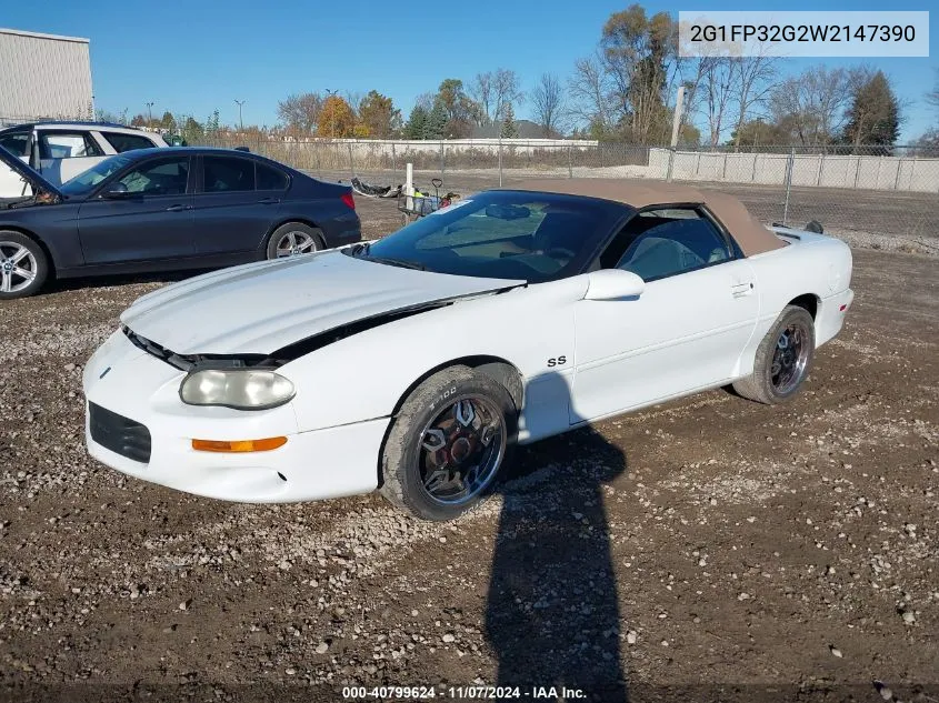 1998 Chevrolet Camaro Z28 VIN: 2G1FP32G2W2147390 Lot: 40799624