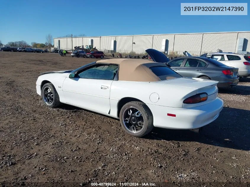 1998 Chevrolet Camaro Z28 VIN: 2G1FP32G2W2147390 Lot: 40799624