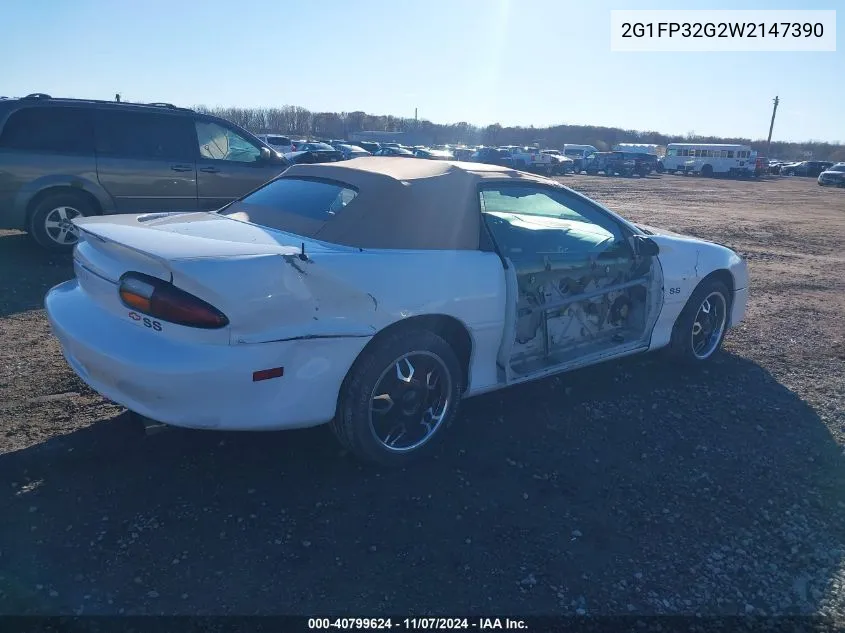 1998 Chevrolet Camaro Z28 VIN: 2G1FP32G2W2147390 Lot: 40799624