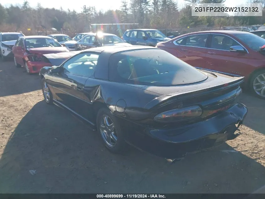 1998 Chevrolet Camaro Z28 VIN: 2G1FP22G2W2152132 Lot: 40899699