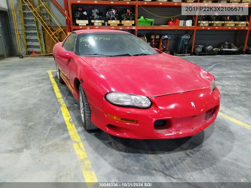 1999 Chevrolet Camaro VIN: 2G1FP22K3X2106671 Lot: 30048336