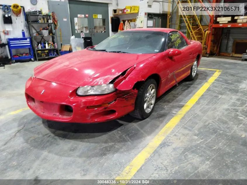 1999 Chevrolet Camaro VIN: 2G1FP22K3X2106671 Lot: 30048336