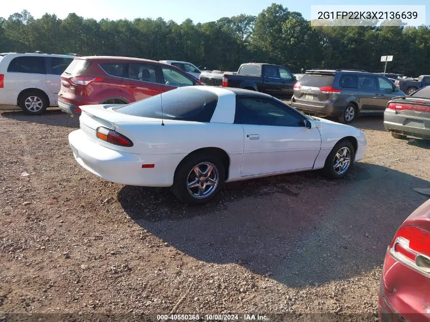 2G1FP22K3X2136639 1999 Chevrolet Camaro