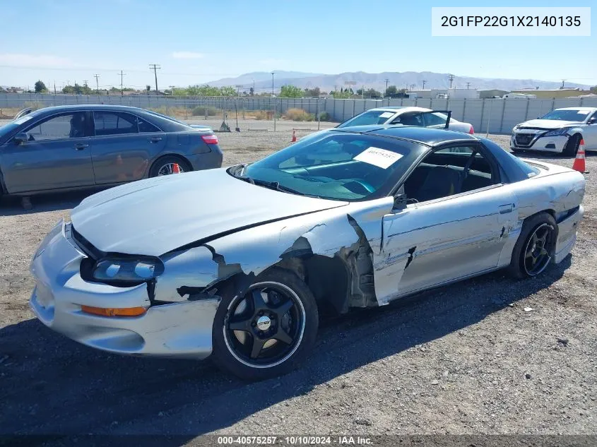 1999 Chevrolet Camaro Z28 VIN: 2G1FP22G1X2140135 Lot: 40575257