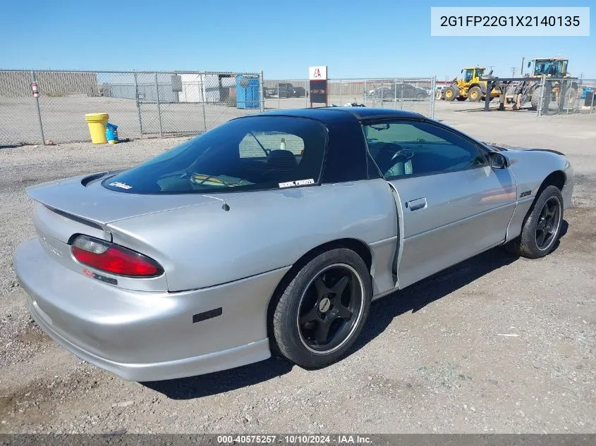 1999 Chevrolet Camaro Z28 VIN: 2G1FP22G1X2140135 Lot: 40575257