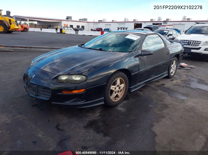 1999 Chevrolet Camaro Z28 VIN: 2G1FP22G9X2102278 Lot: 40849090