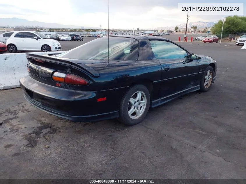 1999 Chevrolet Camaro Z28 VIN: 2G1FP22G9X2102278 Lot: 40849090