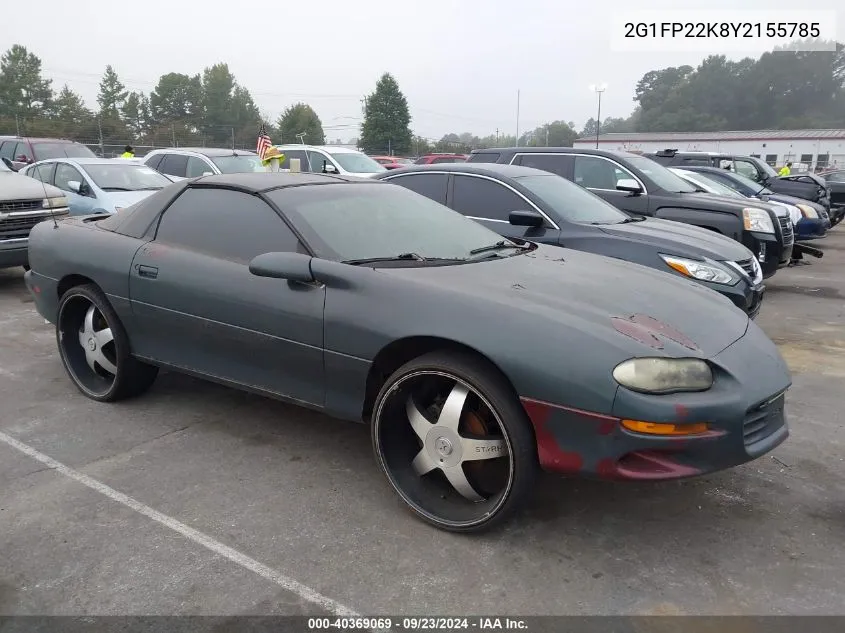 2000 Chevrolet Camaro VIN: 2G1FP22K8Y2155785 Lot: 40369069