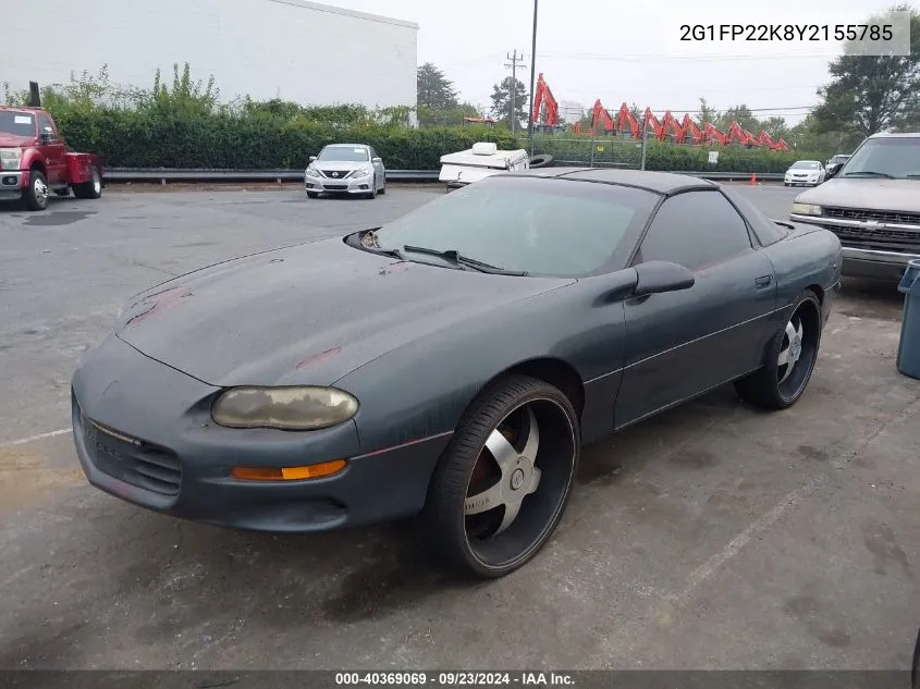 2000 Chevrolet Camaro VIN: 2G1FP22K8Y2155785 Lot: 40369069