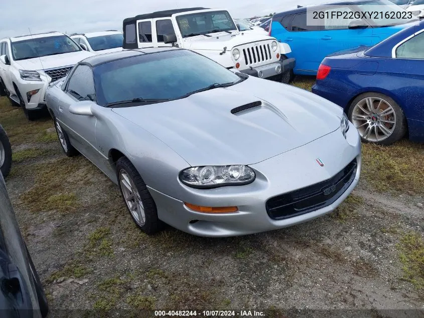 2000 Chevrolet Camaro Z28 VIN: 2G1FP22GXY2162023 Lot: 40482244