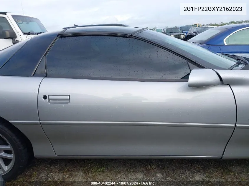 2000 Chevrolet Camaro Z28 VIN: 2G1FP22GXY2162023 Lot: 40482244