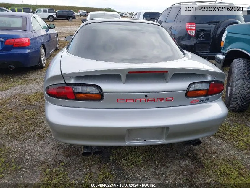 2000 Chevrolet Camaro Z28 VIN: 2G1FP22GXY2162023 Lot: 40482244