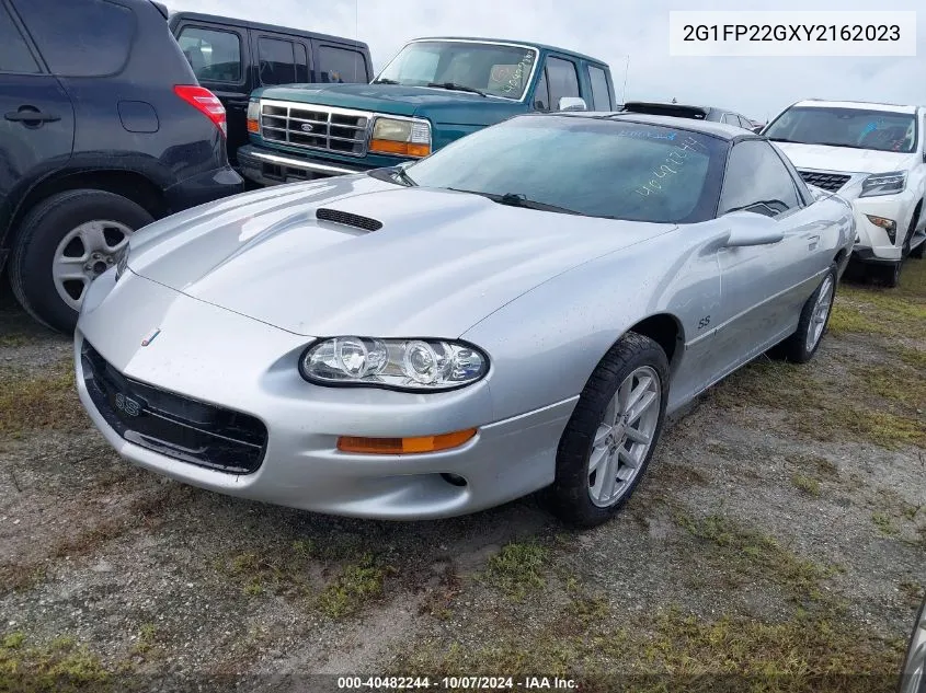 2000 Chevrolet Camaro Z28 VIN: 2G1FP22GXY2162023 Lot: 40482244