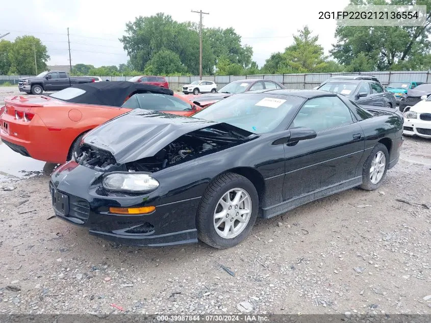 2001 Chevrolet Camaro Z28 VIN: 2G1FP22G212136554 Lot: 39987844