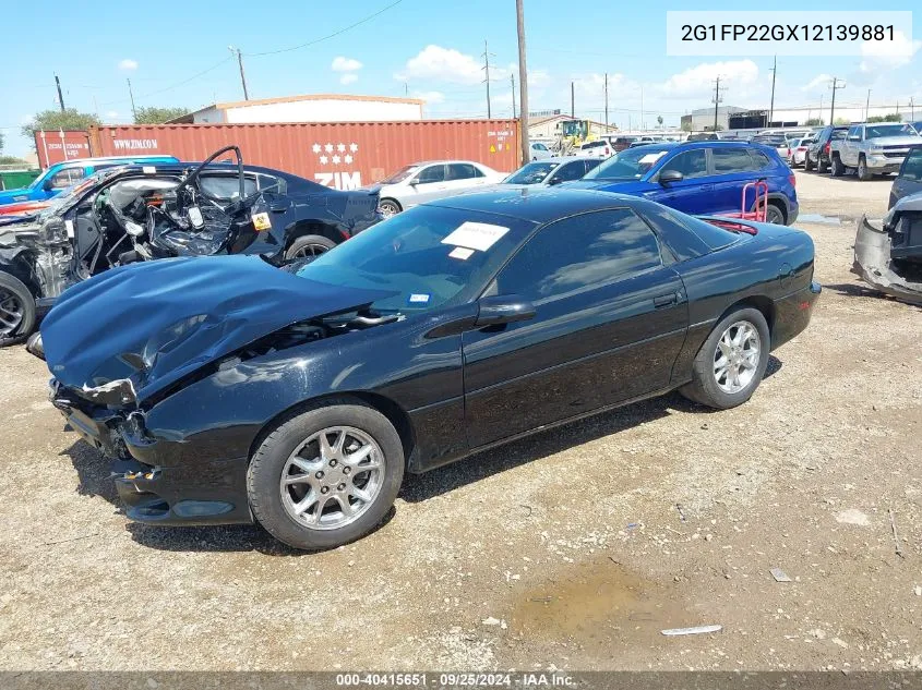 2001 Chevrolet Camaro Police VIN: 2G1FP22GX12139881 Lot: 40415651