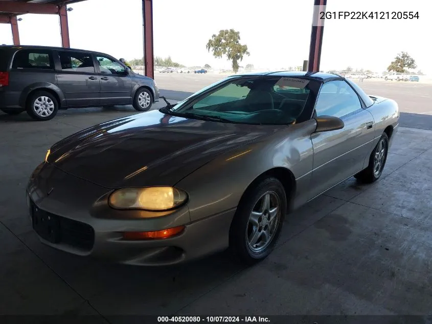 2G1FP22K412120554 2001 Chevrolet Camaro