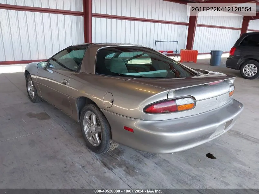 2001 Chevrolet Camaro VIN: 2G1FP22K412120554 Lot: 40520080