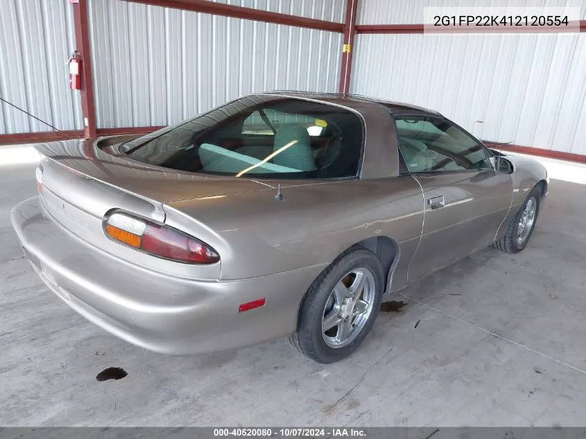 2G1FP22K412120554 2001 Chevrolet Camaro