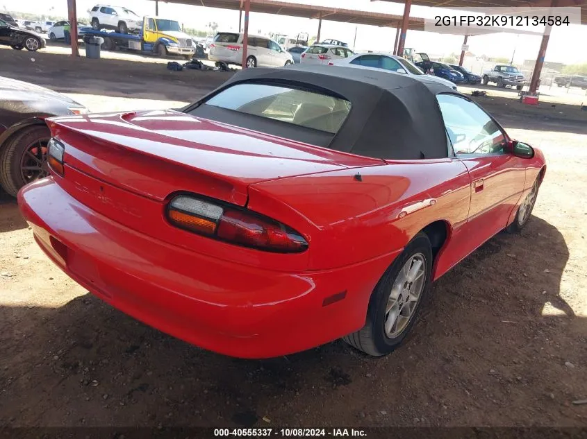 2001 Chevrolet Camaro VIN: 2G1FP32K912134584 Lot: 40555337