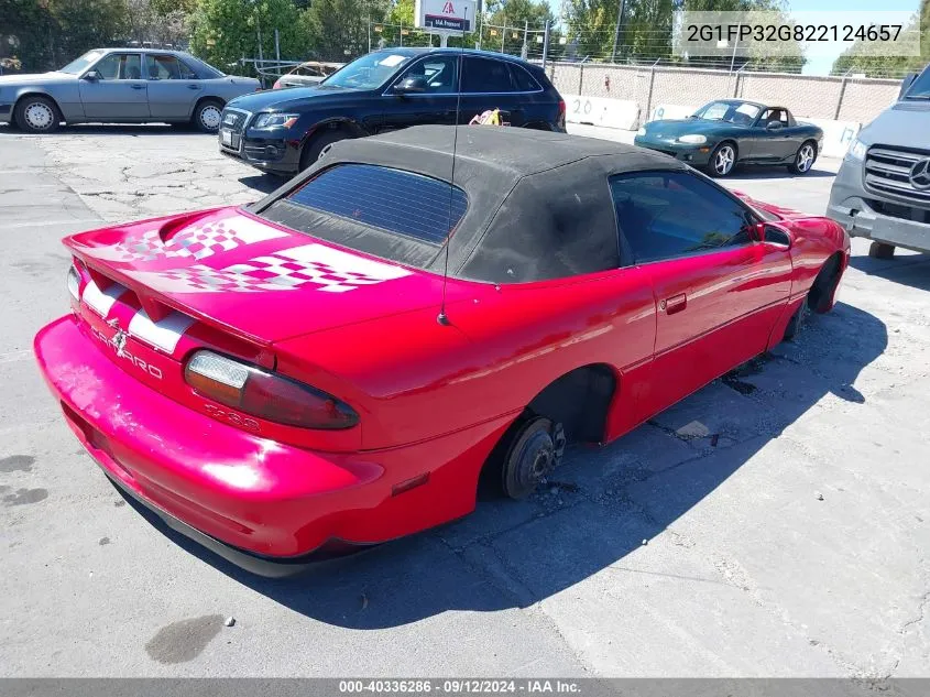 2002 Chevrolet Camaro Z28 VIN: 2G1FP32G822124657 Lot: 40336286